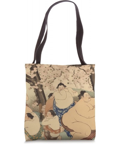 A Tribute to Artistry Sumo Wrestling Japanese Culture Tote Bag $13.86 Totes