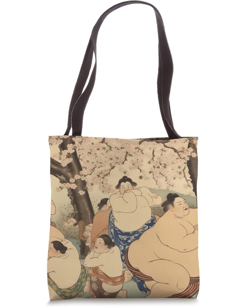 A Tribute to Artistry Sumo Wrestling Japanese Culture Tote Bag $13.86 Totes