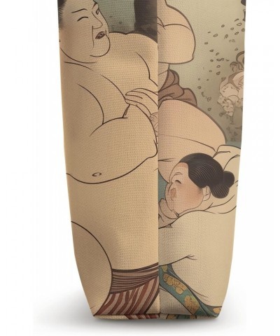 A Tribute to Artistry Sumo Wrestling Japanese Culture Tote Bag $13.86 Totes