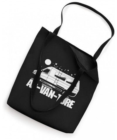 Cute Ad-van-ture Camper Life Camping Outdoor Retro Night Van Tote Bag $11.54 Totes