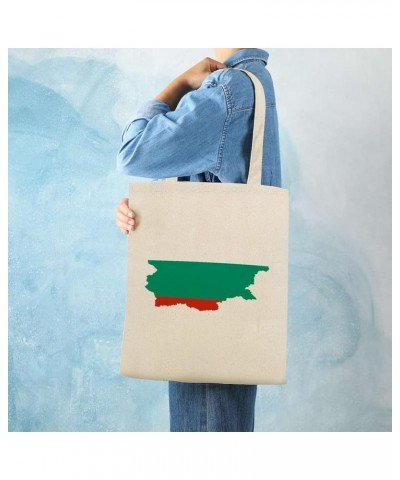 Bulgaria Canvas Tote Bag with Handle Cute Book Bag Shopping Shoulder Bag for Women Girls Style-3 $10.07 Shoulder Bags