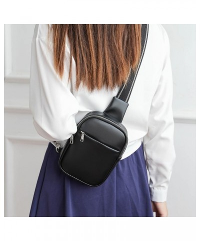 Trendy Bags Unisex Small Chest Bags Versatile Cross-border Crossbody Bags Women's Bags Black $12.40 Crossbody Bags