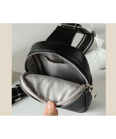 Trendy Bags Unisex Small Chest Bags Versatile Cross-border Crossbody Bags Women's Bags Black $12.40 Crossbody Bags