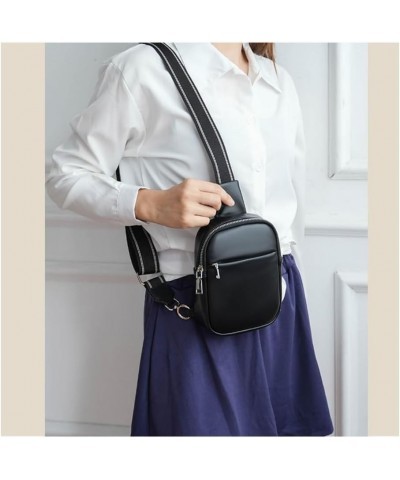 Trendy Bags Unisex Small Chest Bags Versatile Cross-border Crossbody Bags Women's Bags Black $12.40 Crossbody Bags