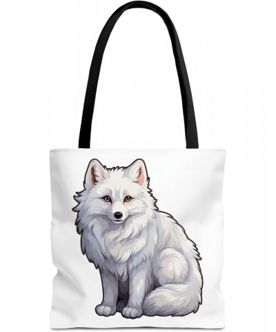 Arctic Fox Tote Bag for Women Men Casual Tote Bag Cloth Canvas Shopping Bags with Handles Cute Bags Everyday Use 16" x 16" Ae...