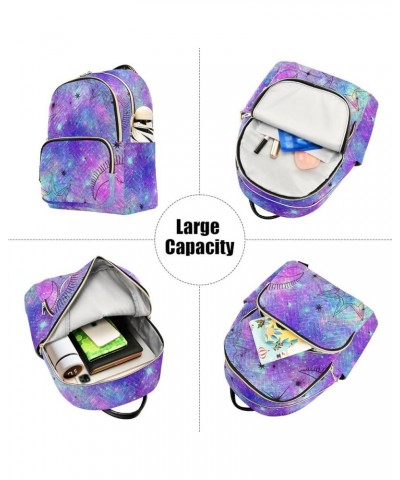 Astrology Universe Galaxy Tie Dye Fashion Travel Backpack for Women Multi Pockets Lightweight Purse for Women-S Multicolor Me...