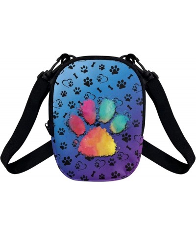 Mumeson Cute Casual Mini Crossbody Bag Purse for Teen Girls Shoulder Tote Bag Wallet Messenger Satchel Bag Dog Paw Rainbow $9...