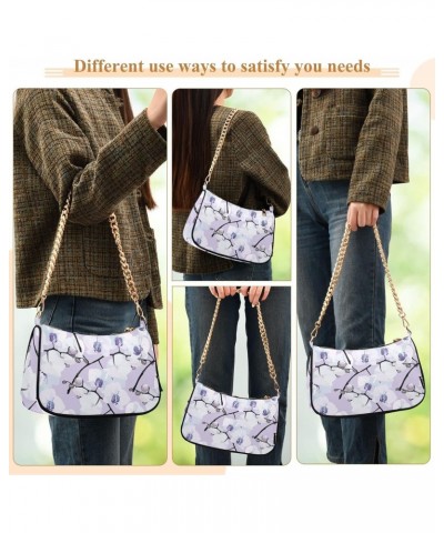 Flowers Orchids Shoulder Bag for Women Small Purse Fashion Chain Purse Phone Wallet Purse with Chain Strap for Women $16.49 S...