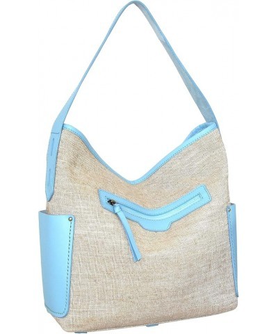 Caprice Linen/Leather Hobo Coral $22.00 Hobo Bags