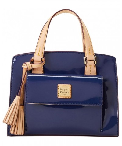 Handbag, Patent Small Satchel Indigo $71.75 Shoulder Bags