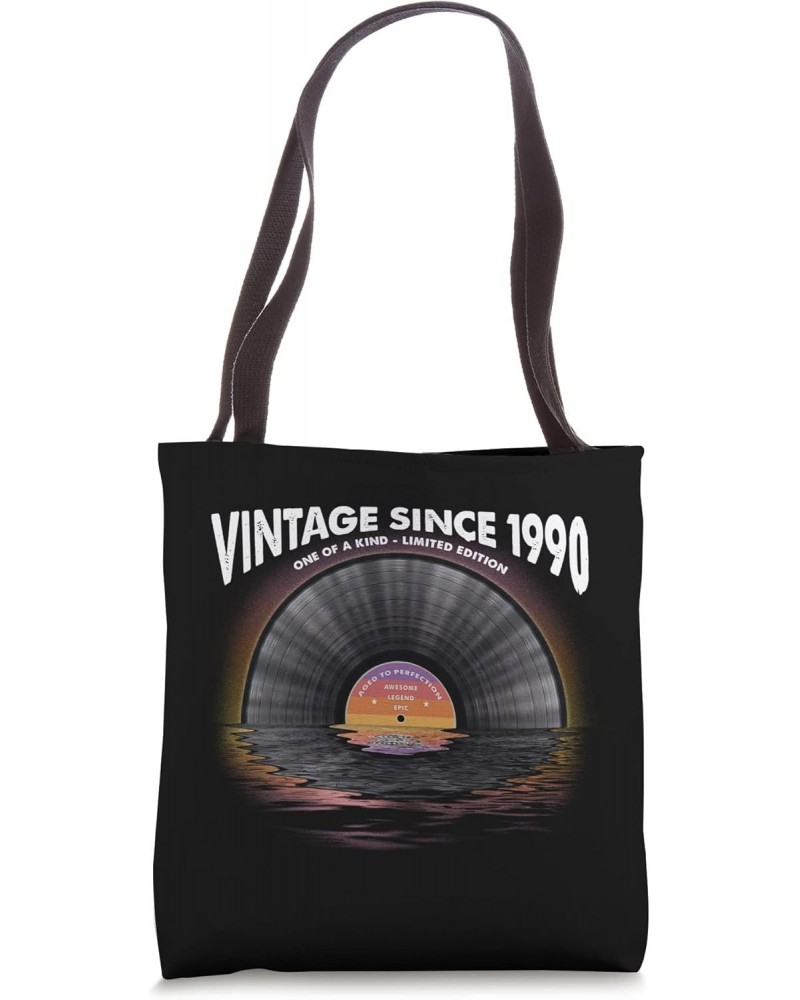 Vintage since 1990 Retro Disco Music Vintage Vinyl LP Record Tote Bag $12.18 Totes