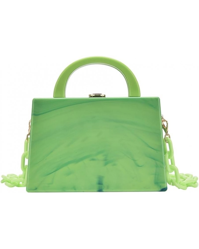 Tote Bag for Women Acrylic Shoulder Bag Fashion Painted Hobo Handbag Purse Evening Bag Green $28.76 Totes