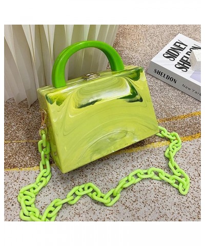 Tote Bag for Women Acrylic Shoulder Bag Fashion Painted Hobo Handbag Purse Evening Bag Green $28.76 Totes