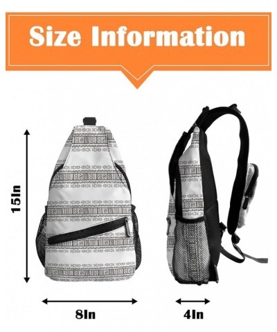 Sling Bag Crossbody Sling Backpack Waterproof Chest Bag Daypack Shoulder Bag for Hiking Walking Travel Bohoplr8366 $16.32 Cro...