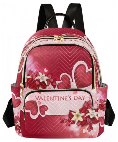 Valentine's Day Flower Women Backpack Purse Ladies Fashion Shoulder Bag Daypack Travel Bag 10L Medium $19.94 Backpacks