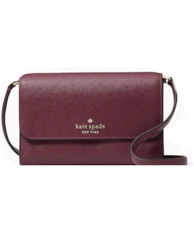 Kate Spade Brynn Leather Crossbody Bag Deep Berry $70.51 Crossbody Bags