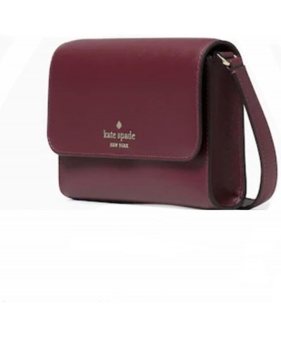 Kate Spade Brynn Leather Crossbody Bag Deep Berry $70.51 Crossbody Bags