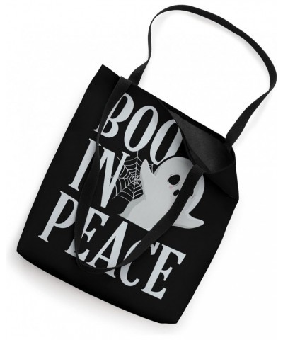 Boo In Peace Scary Horror Specter Ghost Halloween Party Tote Bag $15.90 Totes