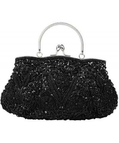 2pcs Vintage Handbags Handmade Bag Dinner Bag Bead Embroidery Bride Handbags Party Handbag Purse for Blackx3pcs $27.50 Evenin...