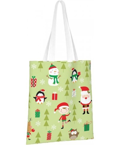 Merry Christmas Single Shoulder Fashion Canvas Tote Shopping Bags Handbags For Men And Women Merry Christmas30 $10.33 Totes