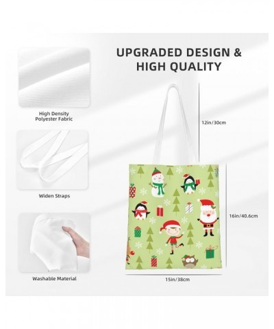 Merry Christmas Single Shoulder Fashion Canvas Tote Shopping Bags Handbags For Men And Women Merry Christmas30 $10.33 Totes