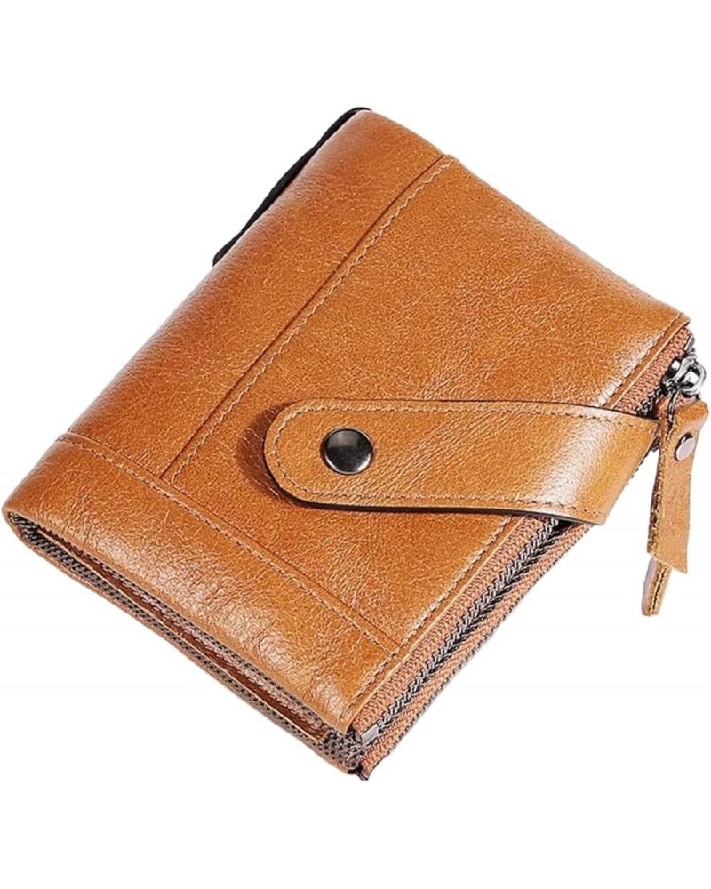 Business Card Case Leather Multifunction Bank Holder Credit Passport Organizer Wallet (Color : Brown) Brown $21.65 Wallets