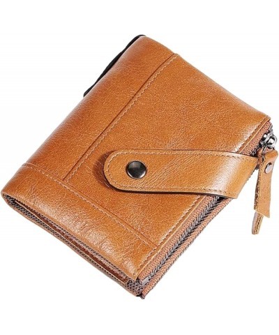 Business Card Case Leather Multifunction Bank Holder Credit Passport Organizer Wallet (Color : Brown) Brown $21.65 Wallets