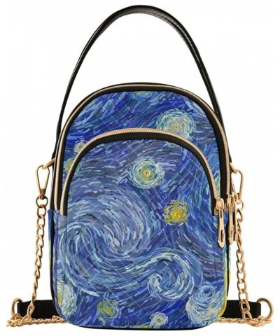 Moon Starry Sky Crossbody Bags for Women Shouler Handbags Travel Sling Bag Fanny Pack Phone Purse with Strap I001 $12.17 Cros...