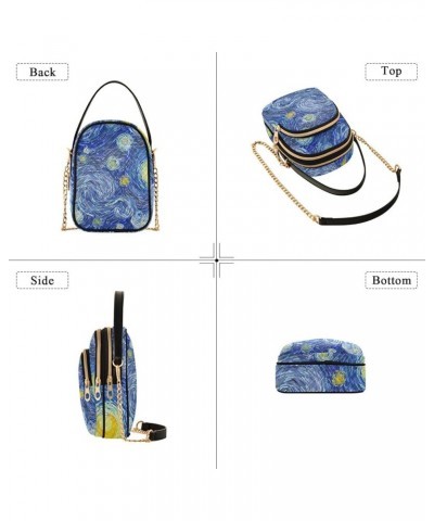 Moon Starry Sky Crossbody Bags for Women Shouler Handbags Travel Sling Bag Fanny Pack Phone Purse with Strap I001 $12.17 Cros...