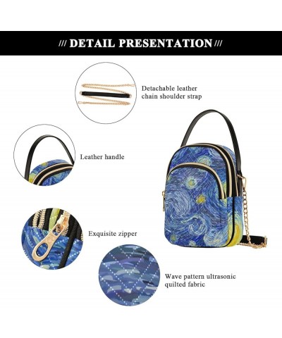 Moon Starry Sky Crossbody Bags for Women Shouler Handbags Travel Sling Bag Fanny Pack Phone Purse with Strap I001 $12.17 Cros...