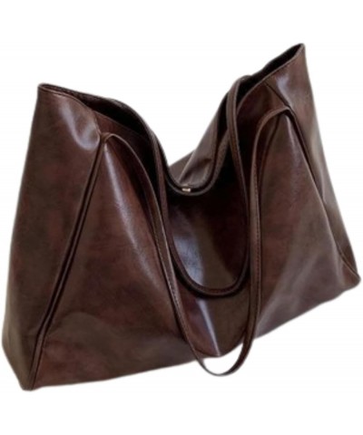 Red Shoulder Bag Leather Tote Bag Hobo Bags for Women Red Purses for Women Trendy 2024 Red Bag Y2k Bag Cute Tote Bag Brown $9...