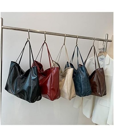 Red Shoulder Bag Leather Tote Bag Hobo Bags for Women Red Purses for Women Trendy 2024 Red Bag Y2k Bag Cute Tote Bag Brown $9...