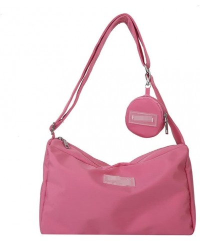 Purses and Handbags Crossbody Bags for Women Trendy Canvas Tote Bag Pink $9.02 Shoulder Bags