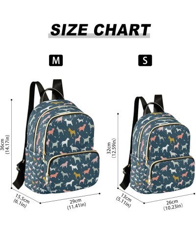 Dachshund Dalmatian Dog Women Backpack Purse Ladies Fashion Shoulder Bag Daypack Travel Bag 10L Small $20.99 Backpacks