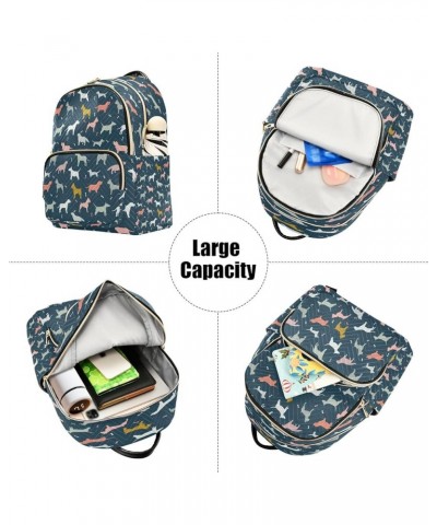 Dachshund Dalmatian Dog Women Backpack Purse Ladies Fashion Shoulder Bag Daypack Travel Bag 10L Small $20.99 Backpacks