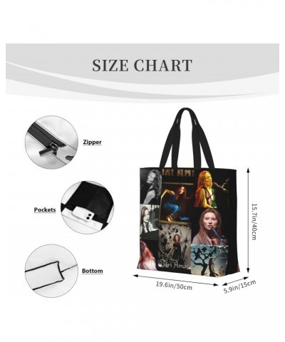 Tori Pop Singer Amos Shoulder Bag Large Capacity With Zipper Tote Bag Top Handle Handbag Casual Work Bag For Daily Use Travel...