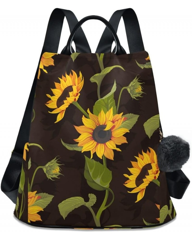 Backpack Purse for Women Fashion Travel Anti-theft Budding Sunflower Daypack Casual Shoulder Bag Medium Size $24.79 Backpacks