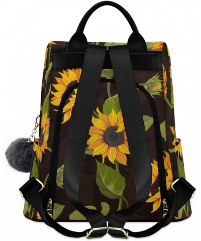 Backpack Purse for Women Fashion Travel Anti-theft Budding Sunflower Daypack Casual Shoulder Bag Medium Size $24.79 Backpacks