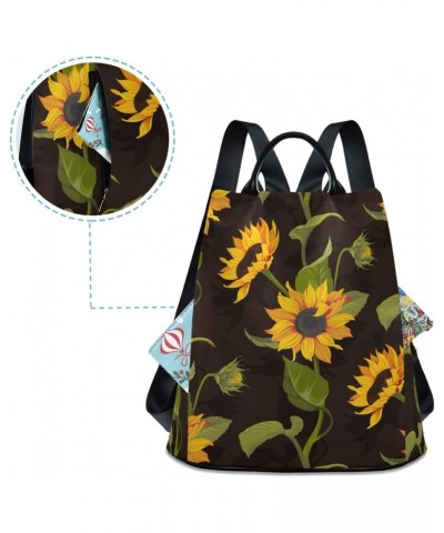 Backpack Purse for Women Fashion Travel Anti-theft Budding Sunflower Daypack Casual Shoulder Bag Medium Size $24.79 Backpacks