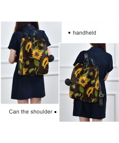 Backpack Purse for Women Fashion Travel Anti-theft Budding Sunflower Daypack Casual Shoulder Bag Medium Size $24.79 Backpacks