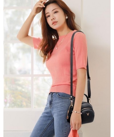 Women's Bag, Small Mobile Phone Bag, Soft Leather Shoulder Bag, Light Gray, 17 * 8 * 14CM Red $19.39 Totes