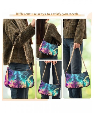 Crossbody Bags for Women Shoulder Purse Green Branches Handbags Stylish Clutch Purse with Chain Strap $13.80 Shoulder Bags