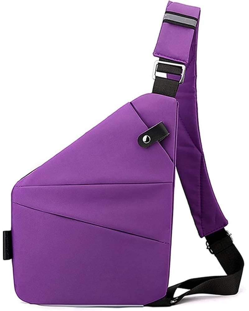 2024 Anti Theft Bag Travel Bag,Ultra-light Slim Sling Bag,concealed Carry Bag,Side Sling Crossbody Bags Trendy Travel Violet ...